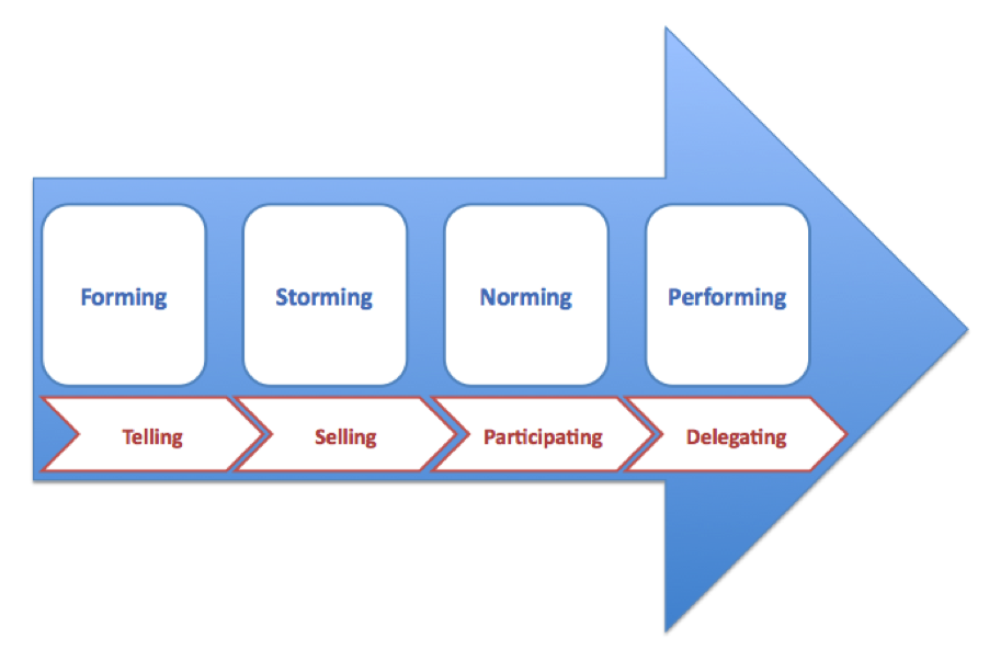 Tuckman’s stages of group development , Situational leadership ...